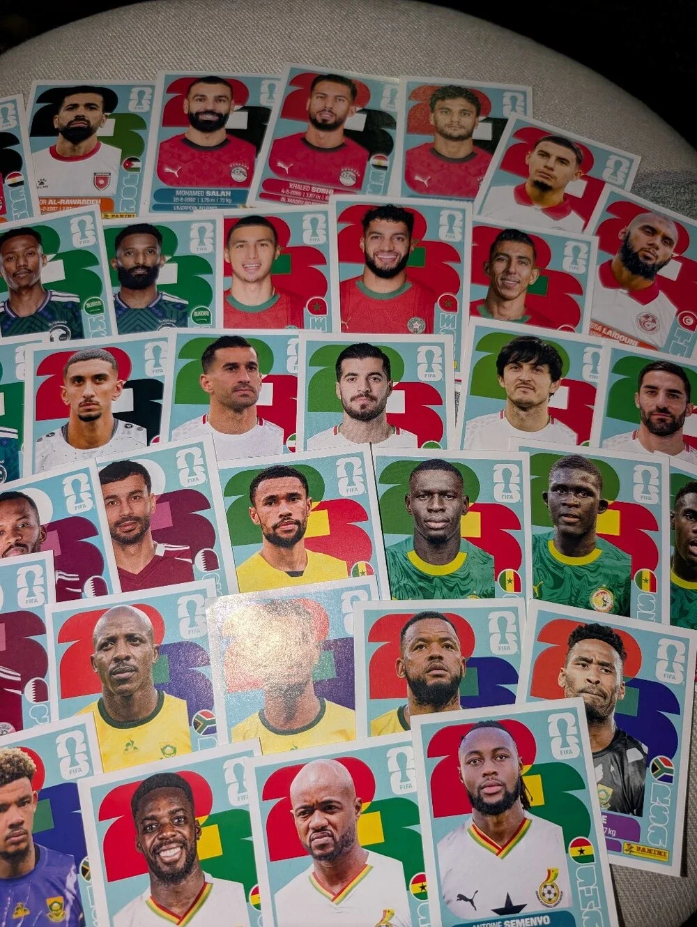 Panini World Cup 2026 Player Sticker Lot - Multicolor- Approx 30 Cards